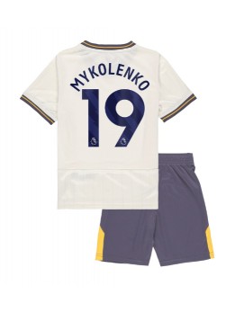 Everton Vitaliy Mykolenko #19 Ausweichtrikot für Kinder 2024-25 Kurzarm (+ Kurze Hosen)